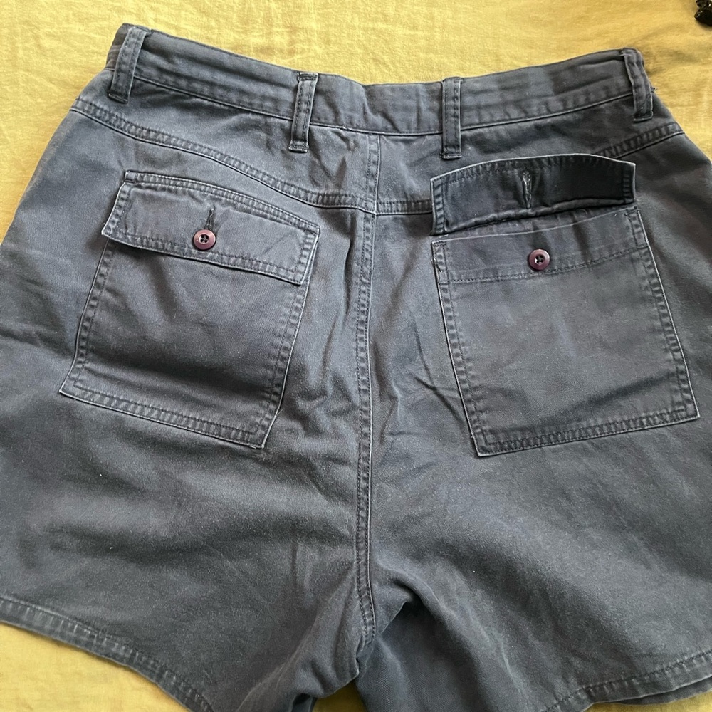 Venezia Jeans navy blue shorts. Walking length